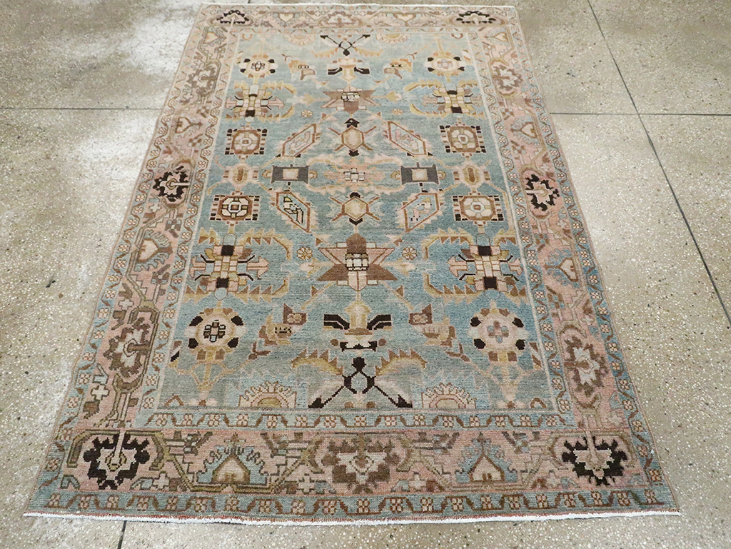 Vintage Persian Malayer Accent Rug, No.29962 - Galerie Shabab