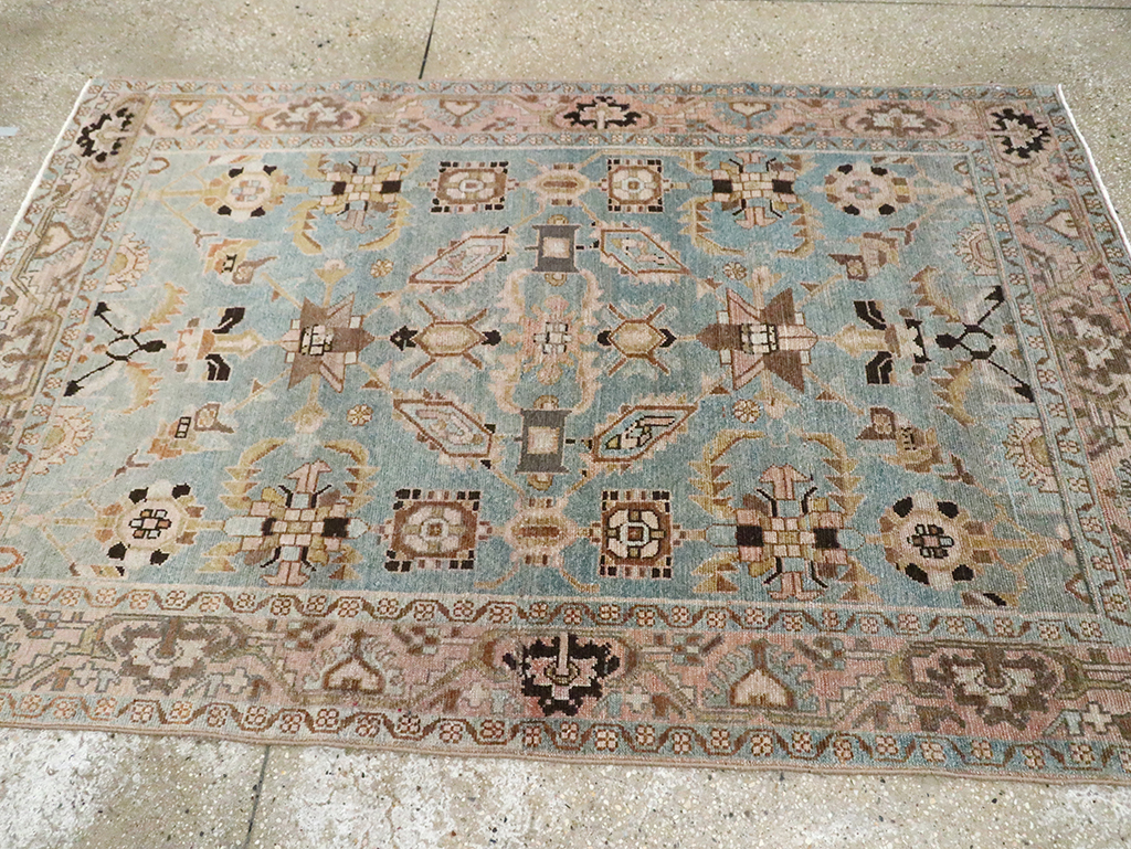 Vintage Persian Malayer Accent Rug, No.29962 - Galerie Shabab