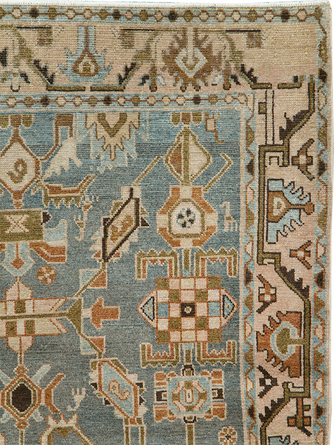 Vintage Persian Malayer Accent Rug, No.29964 - Galerie Shabab