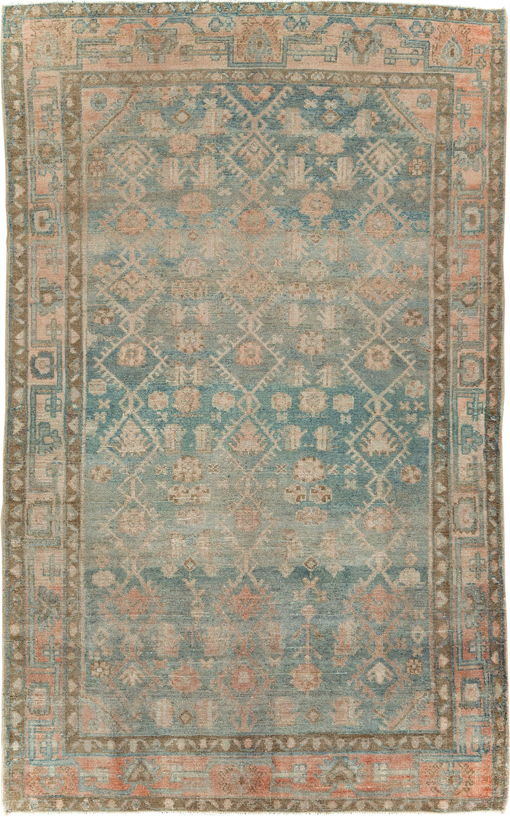 Vintage Persian Malayer Accent Rug, No.29968 - Galerie Shabab