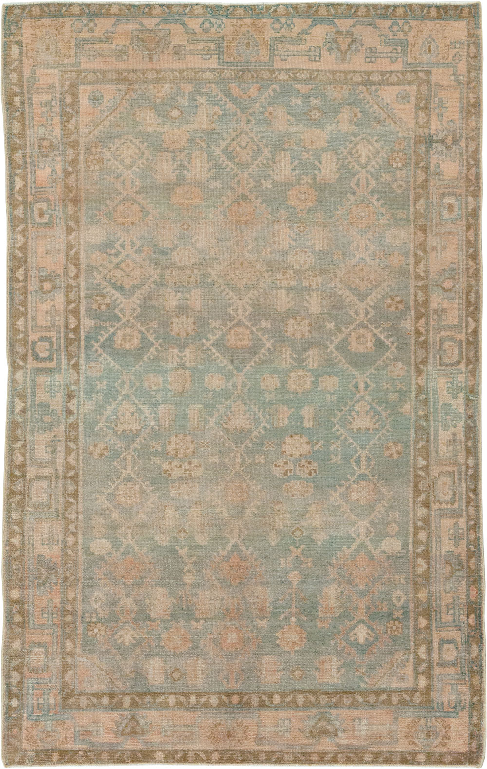 Vintage Persian Malayer Accent Rug, No.29968 - Galerie Shabab