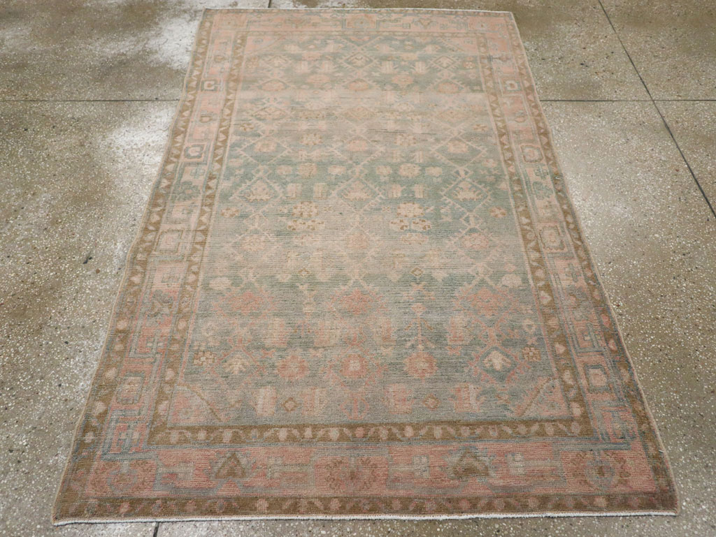 Vintage Persian Malayer Accent Rug, No.29968 - Galerie Shabab