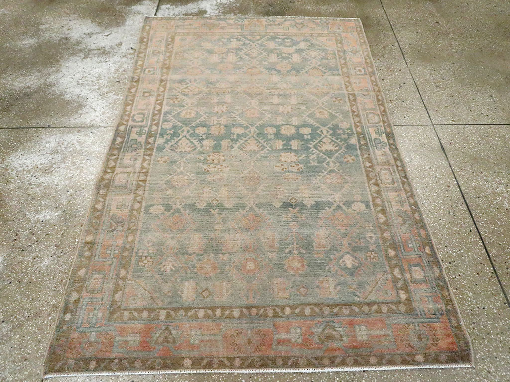 Vintage Persian Malayer Accent Rug, No.29968 - Galerie Shabab