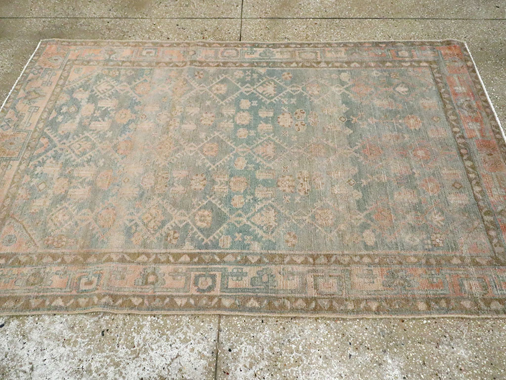 Vintage Persian Malayer Accent Rug, No.29968 - Galerie Shabab