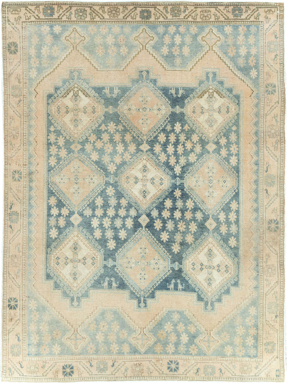 Vintage Persian Afshar Accent Rug, No.29969 - Galerie Shabab