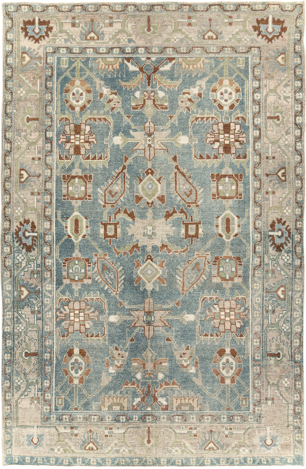 Vintage Persian Malayer Accent Rug, No.29970 - Galerie Shabab