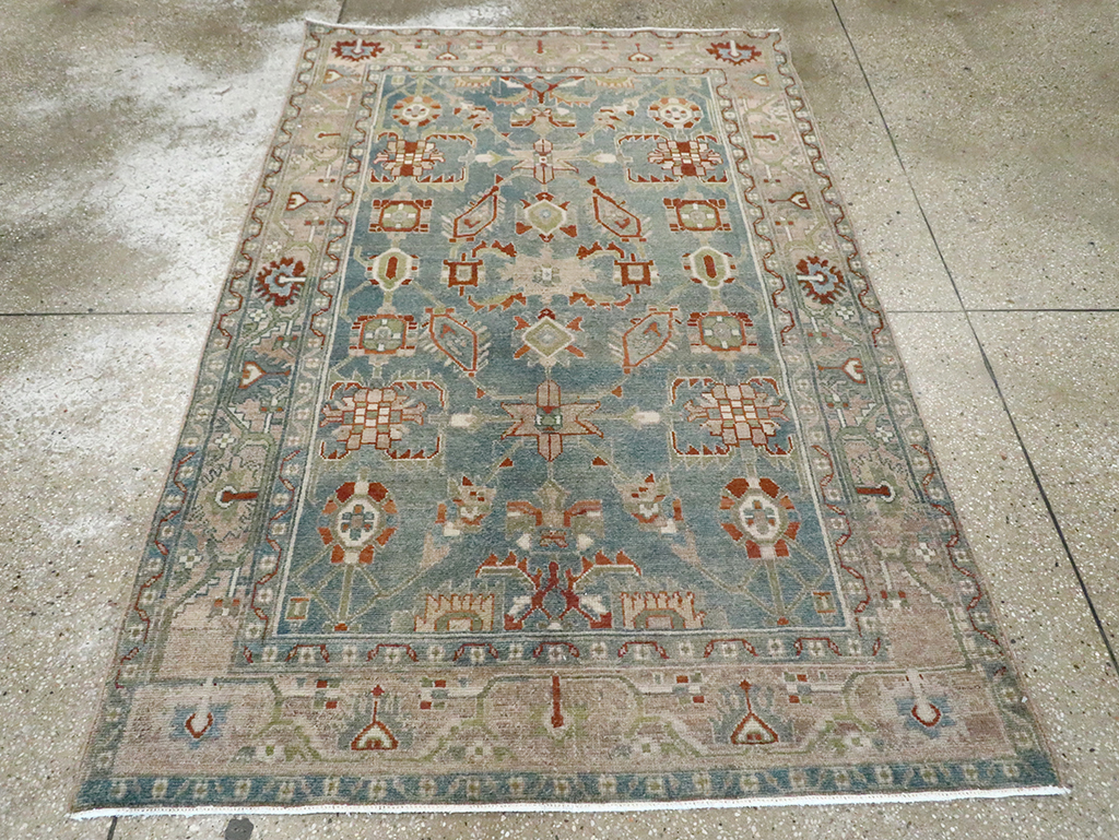 Vintage Persian Malayer Accent Rug, No.29970 - Galerie Shabab