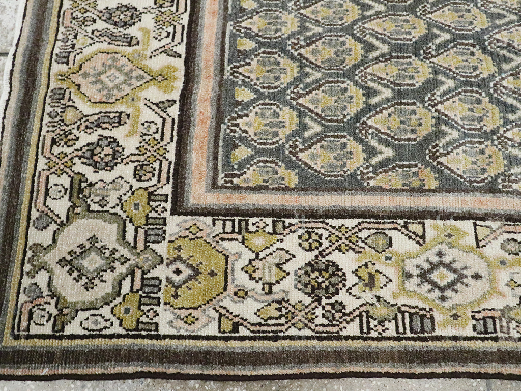 Vintage Persian Malayer Throw Rug, No.29971 - Galerie Shabab