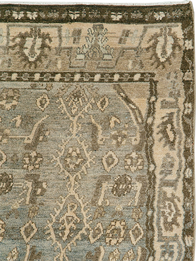 Vintage Persian Malayer Throw Rug, No.29982 - Galerie Shabab