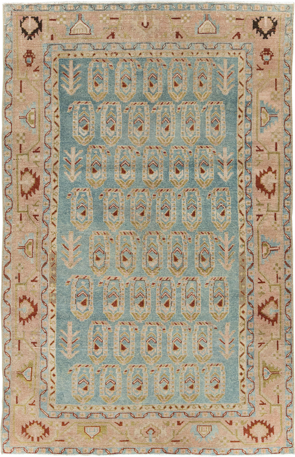 Vintage Persian Malayer Accent Rug, No.29983 - Galerie Shabab