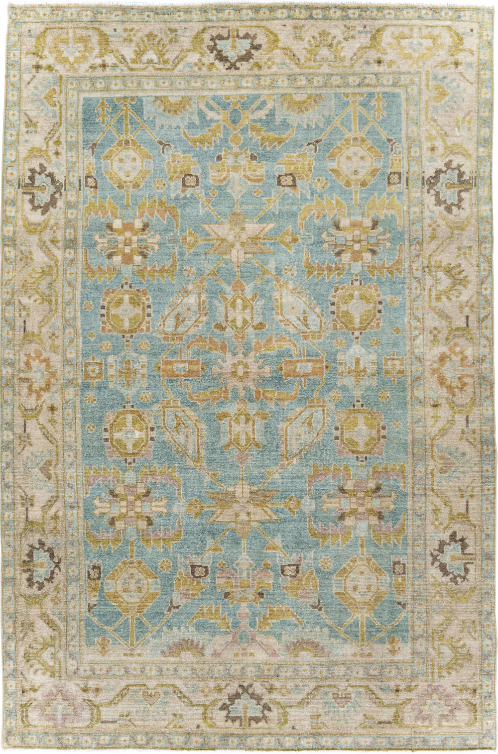 Vintage Persian Malayer Accent Rug, No.29985 - Galerie Shabab
