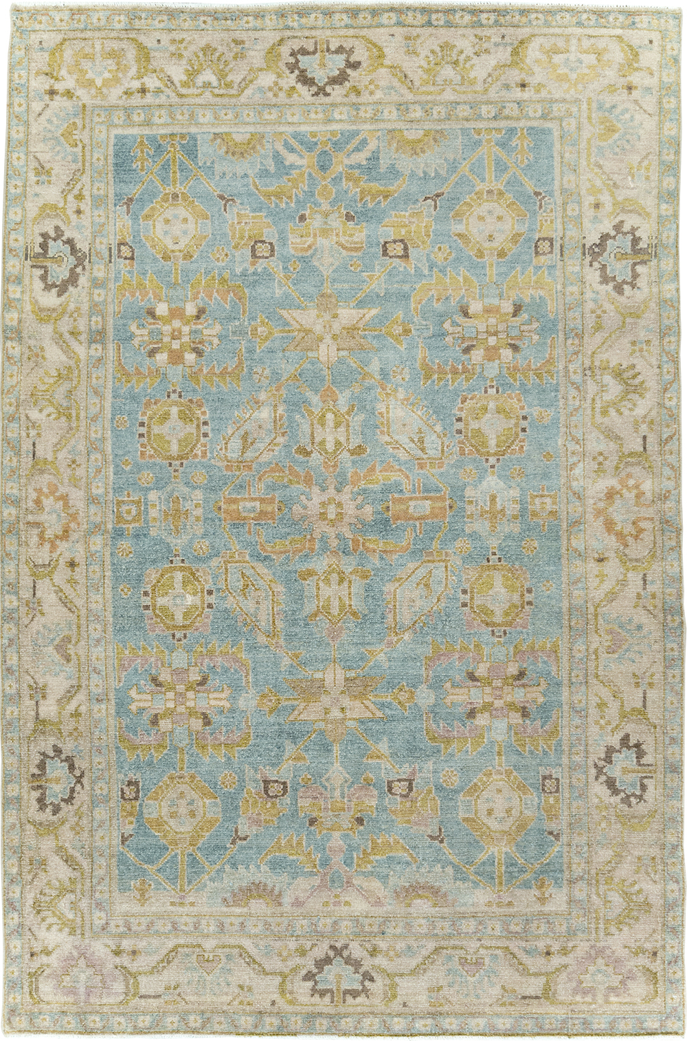 Vintage Persian Malayer Accent Rug, No.29985 - Galerie Shabab