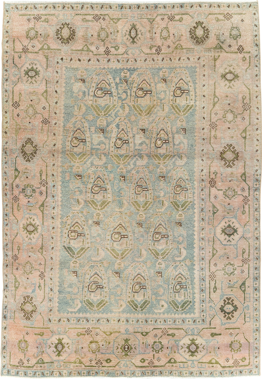Vintage Persian Malayer Accent Rug, No.29990 - Galerie Shabab