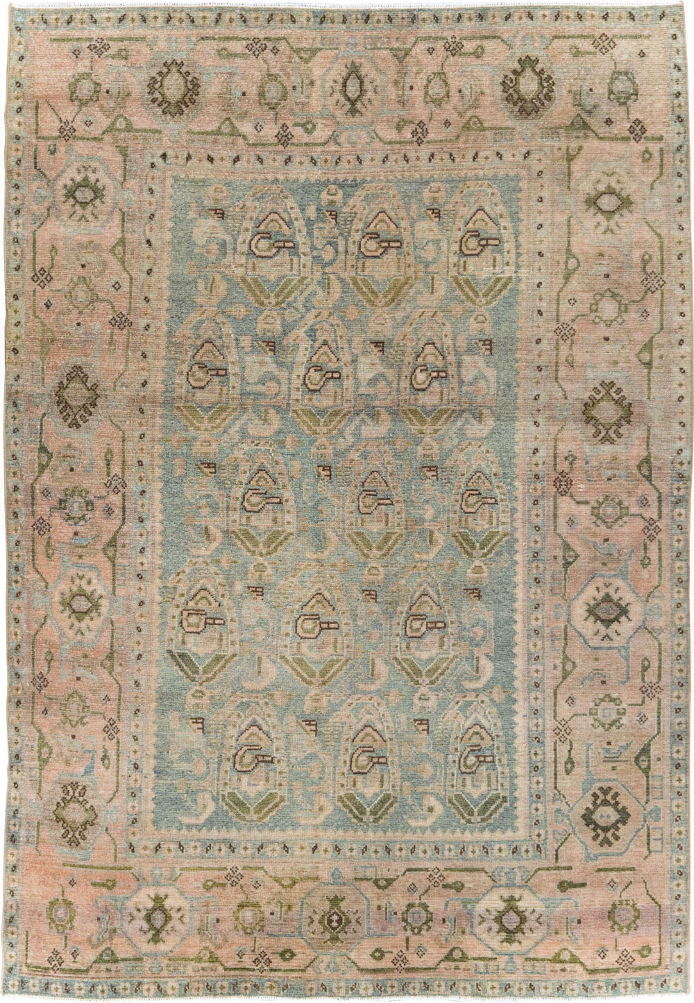 Vintage Persian Malayer Accent Rug, No.29990 - Galerie Shabab