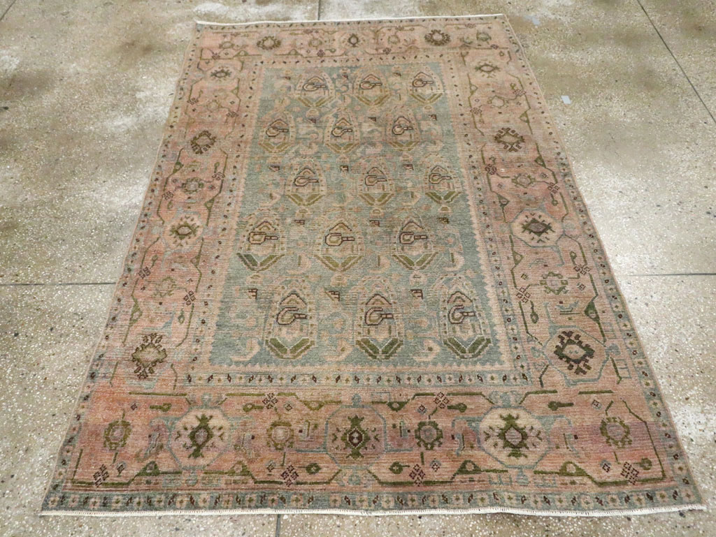 Vintage Persian Malayer Accent Rug, No.29990 - Galerie Shabab