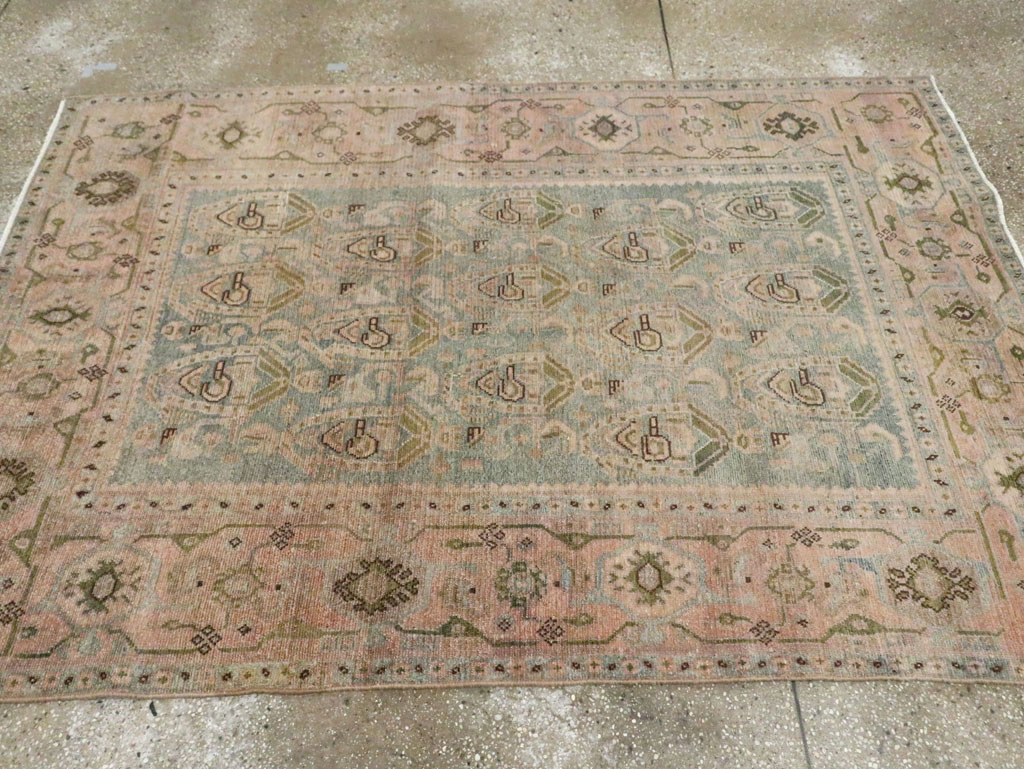 Vintage Persian Malayer Accent Rug, No.29990 - Galerie Shabab