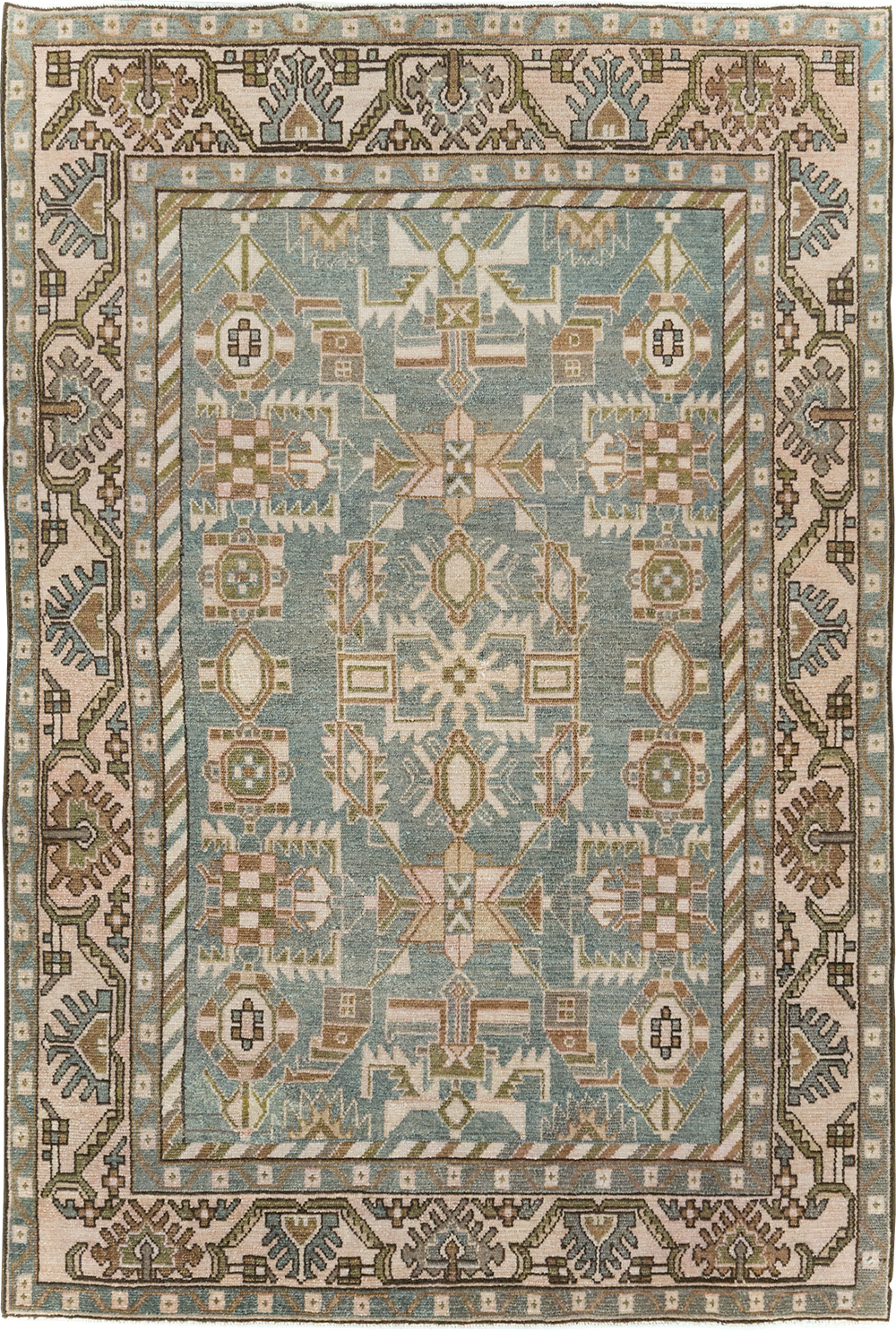 Vintage Persian Malayer Accent Rug, No.29991 - Galerie Shabab