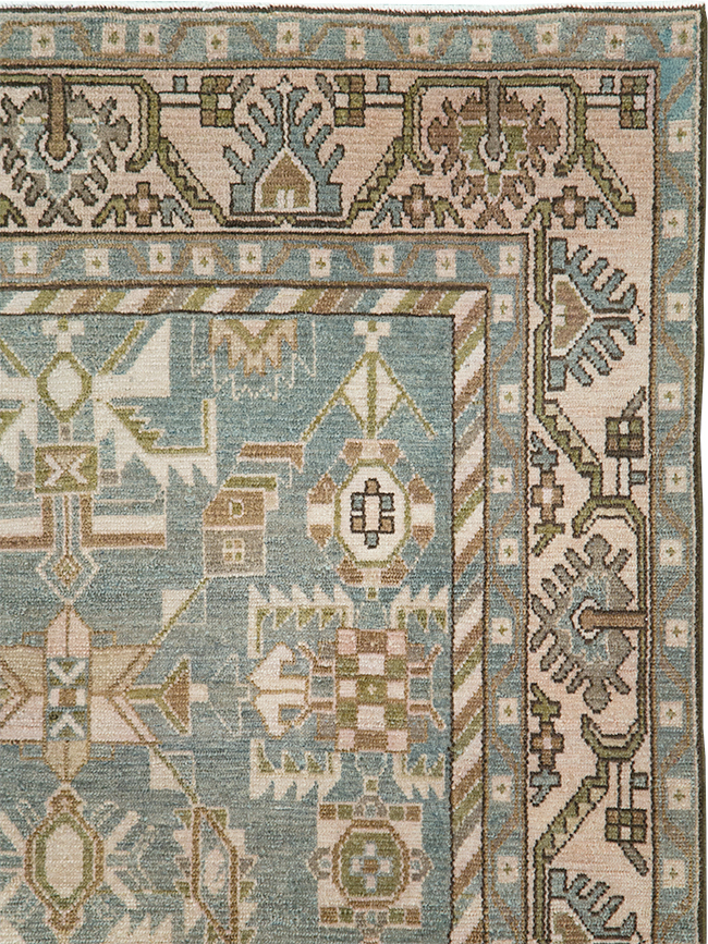 Vintage Persian Malayer Accent Rug, No.29991 - Galerie Shabab