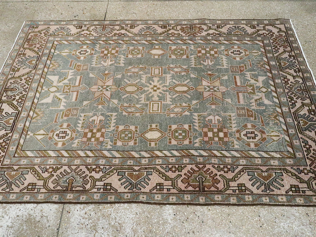 Vintage Persian Malayer Accent Rug, No.29991 - Galerie Shabab