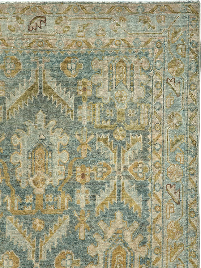 Vintage Persian Malayer Throw Rug, No.29993 - Galerie Shabab
