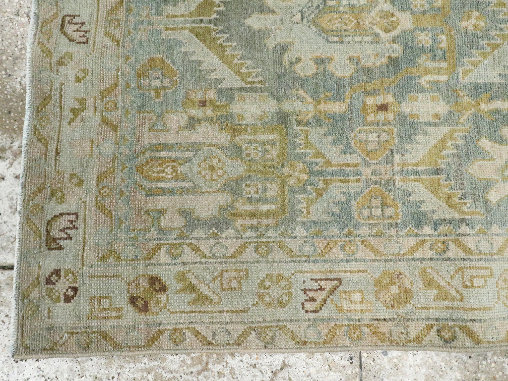 Vintage Persian Malayer Throw Rug, No.29993 - Galerie Shabab