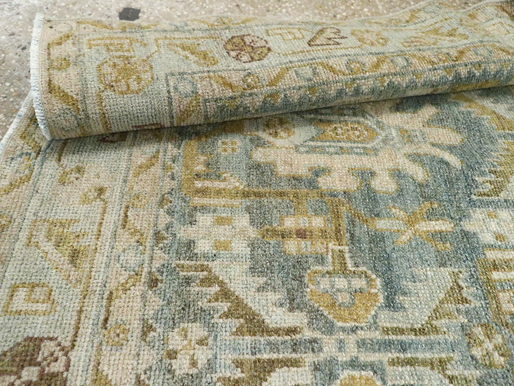 Vintage Persian Malayer Throw Rug, No.29993 - Galerie Shabab