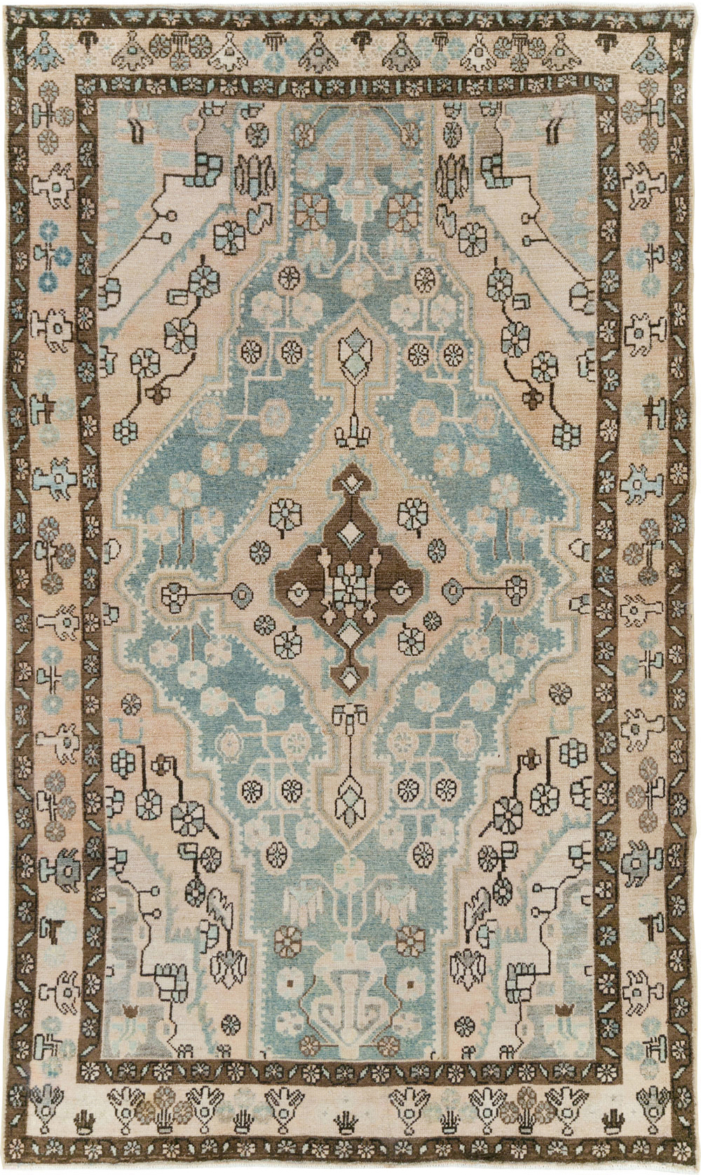 Vintage Persian Malayer Accent Rug, No.29994 - Galerie Shabab