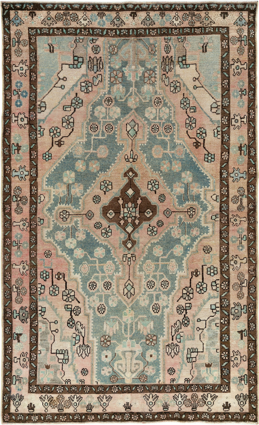 Vintage Persian Malayer Accent Rug, No.29994 - Galerie Shabab