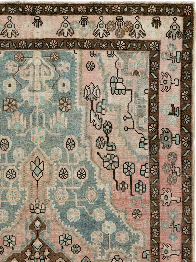 Vintage Persian Malayer Accent Rug, No.29994 - Galerie Shabab