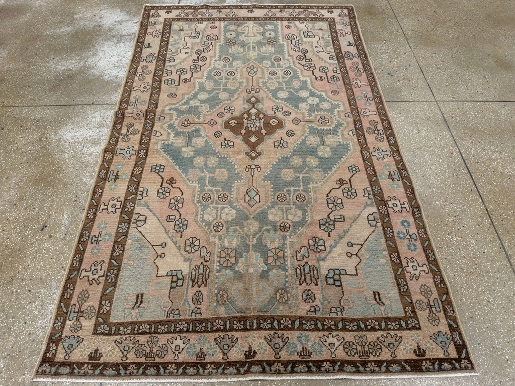 Vintage Persian Malayer Accent Rug, No.29994 - Galerie Shabab