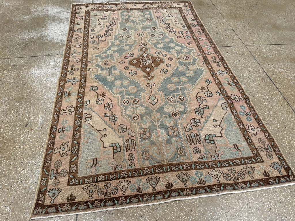 Vintage Persian Malayer Accent Rug, No.29994 - Galerie Shabab