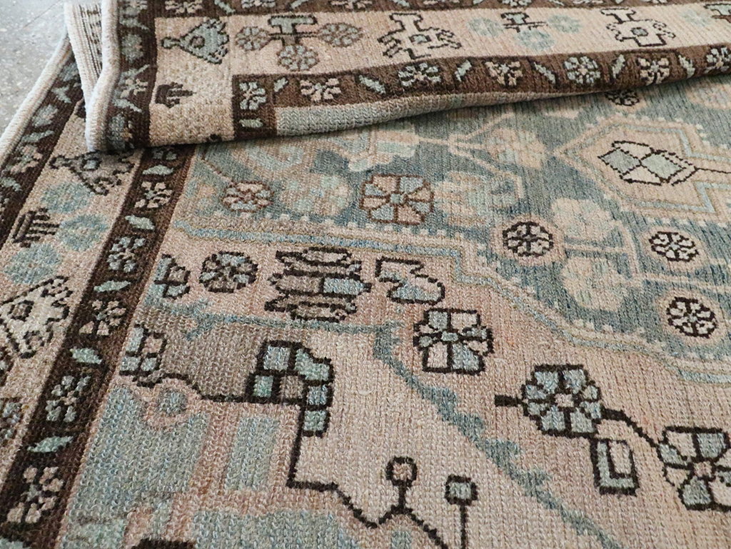 Vintage Persian Malayer Accent Rug, No.29994 - Galerie Shabab