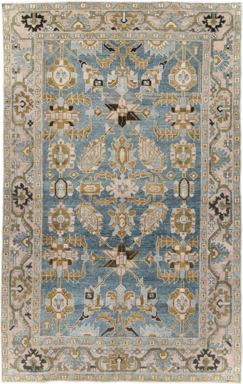 Vintage Persian Malayer Accent Rug, No.29996 - Galerie Shabab