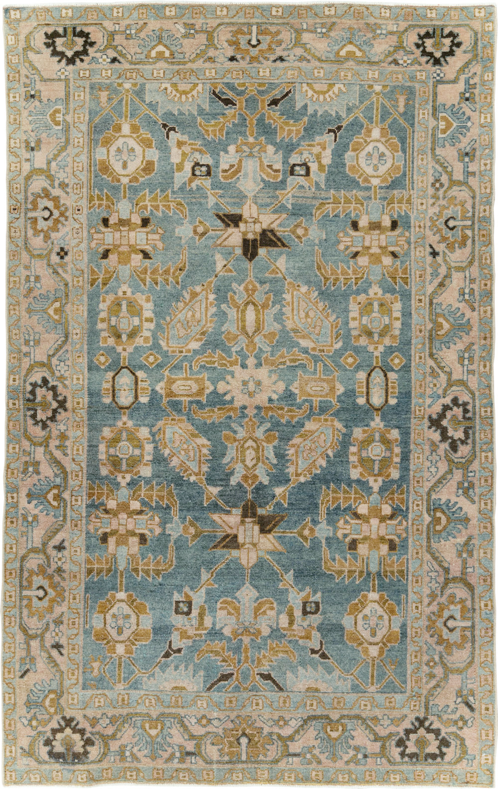 Vintage Persian Malayer Accent Rug, No.29996 - Galerie Shabab