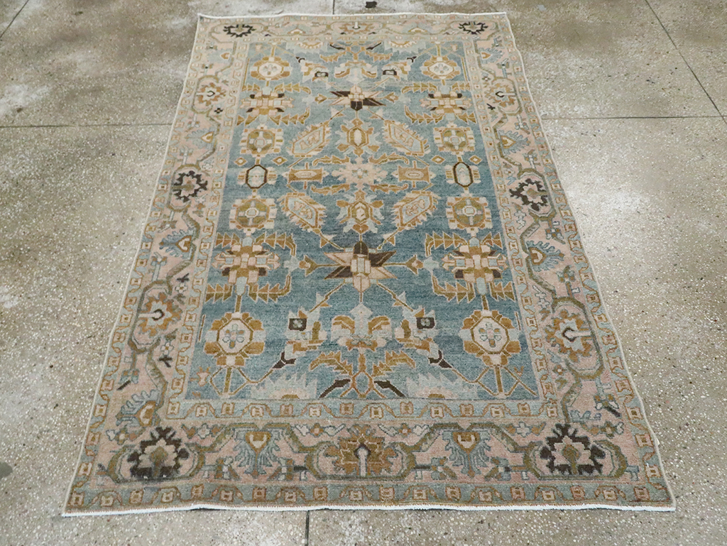Vintage Persian Malayer Accent Rug, No.29996 - Galerie Shabab