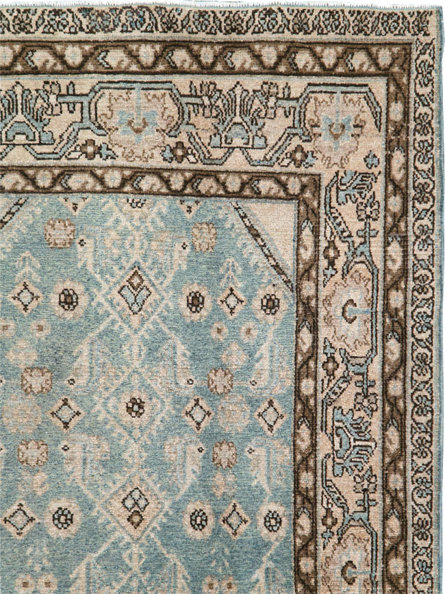 Vintage Persian Malayer Throw Rug, No.29998 - Galerie Shabab