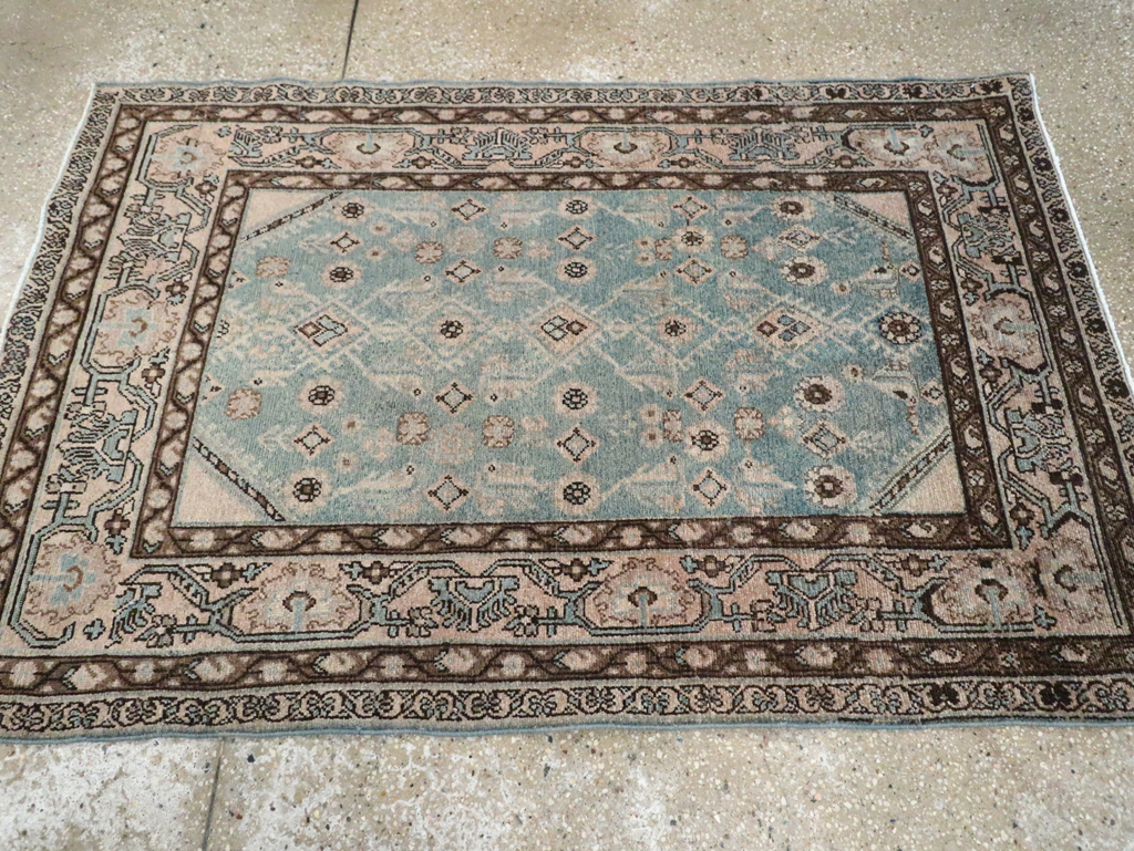 Vintage Persian Malayer Throw Rug, No.29998 - Galerie Shabab
