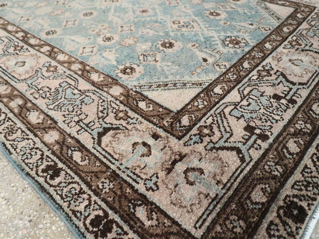 Vintage Persian Malayer Throw Rug, No.29998 - Galerie Shabab