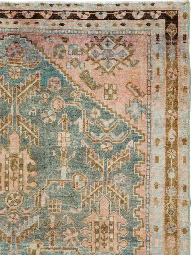 Vintage Persian Malayer Accent Rug, No.30000 - Galerie Shabab