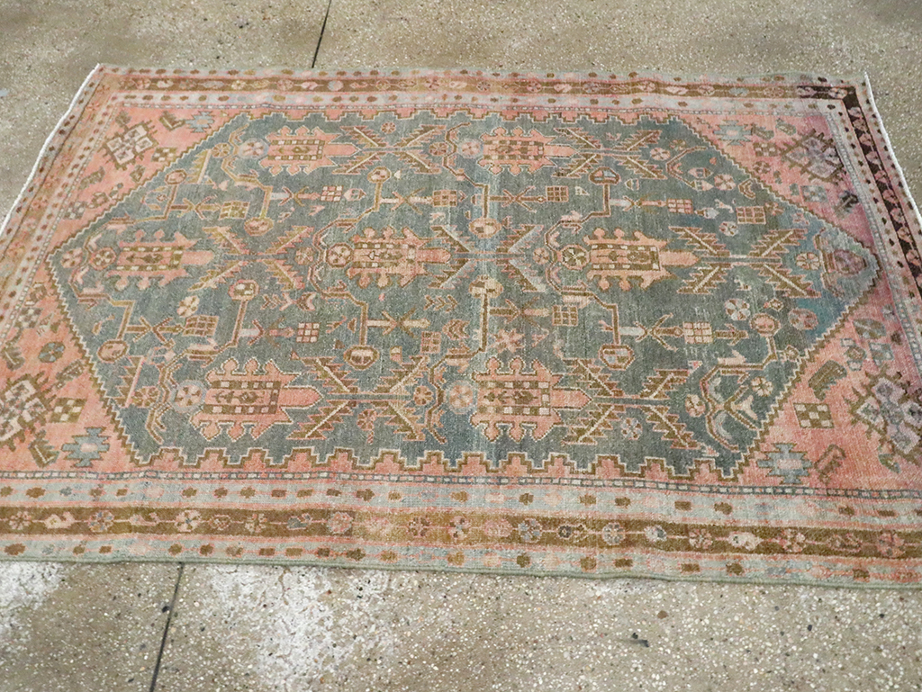 Vintage Persian Malayer Accent Rug, No.30000 - Galerie Shabab
