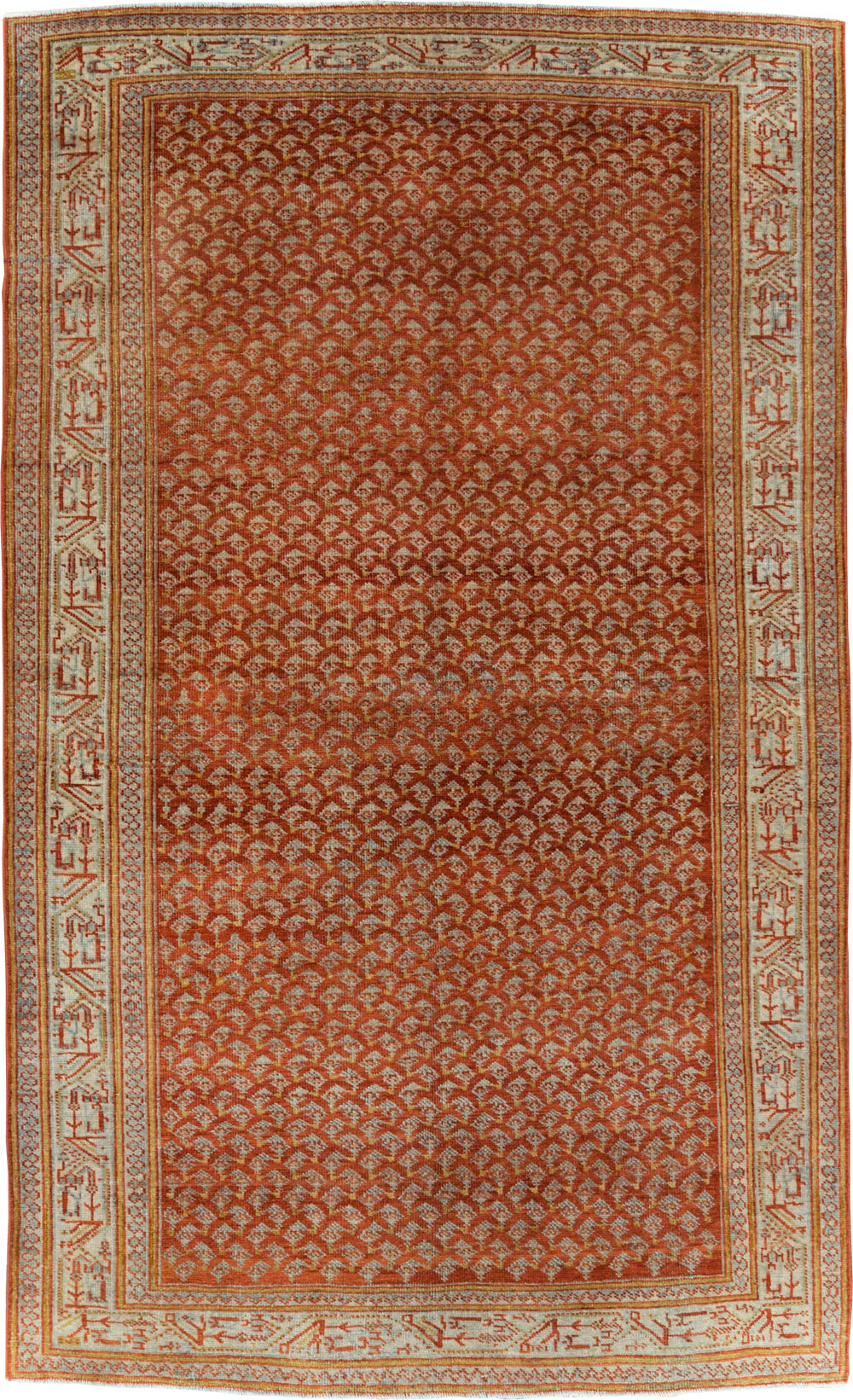 Vintage Persian Malayer Accent Rug, No.30001 - Galerie Shabab