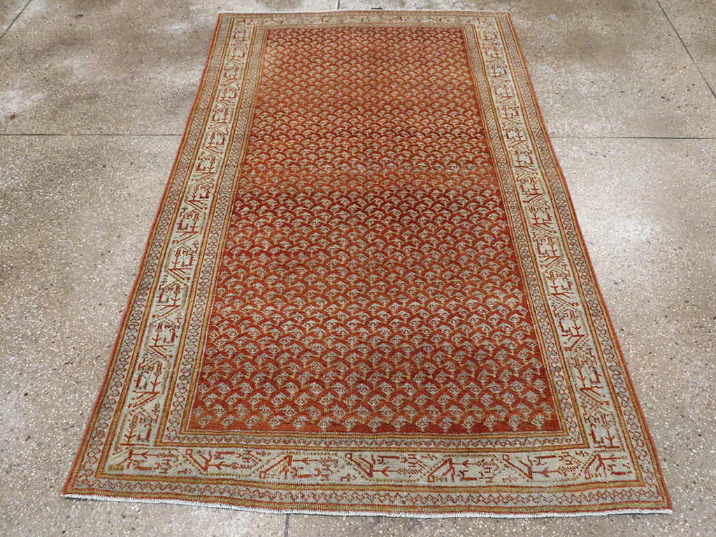 Vintage Persian Malayer Accent Rug, No.30001 - Galerie Shabab