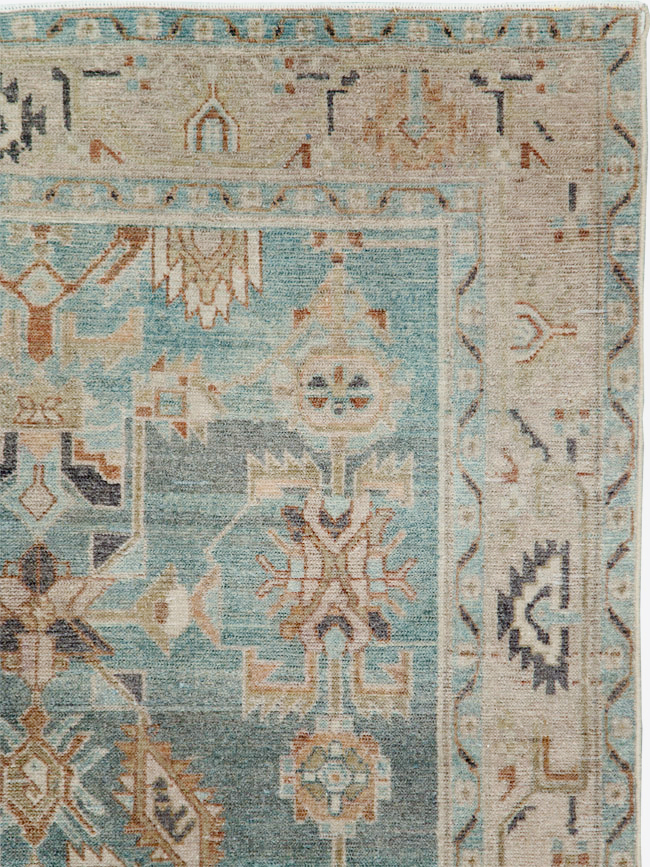 Vintage Persian Malayer Accent Rug, No.30005 - Galerie Shabab