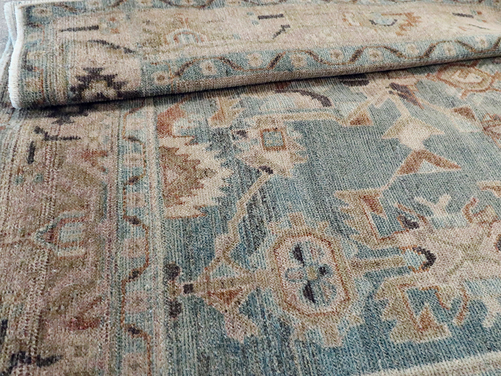 Vintage Persian Malayer Accent Rug, No.30005 - Galerie Shabab