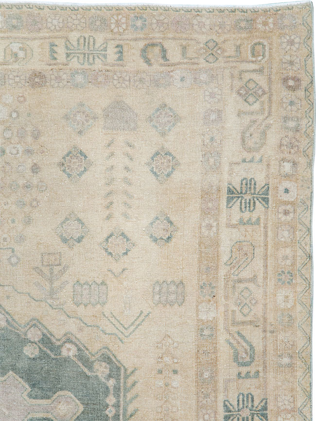 Vintage Persian Shiraz Square Accent Rug, No.30012 - Galerie Shabab