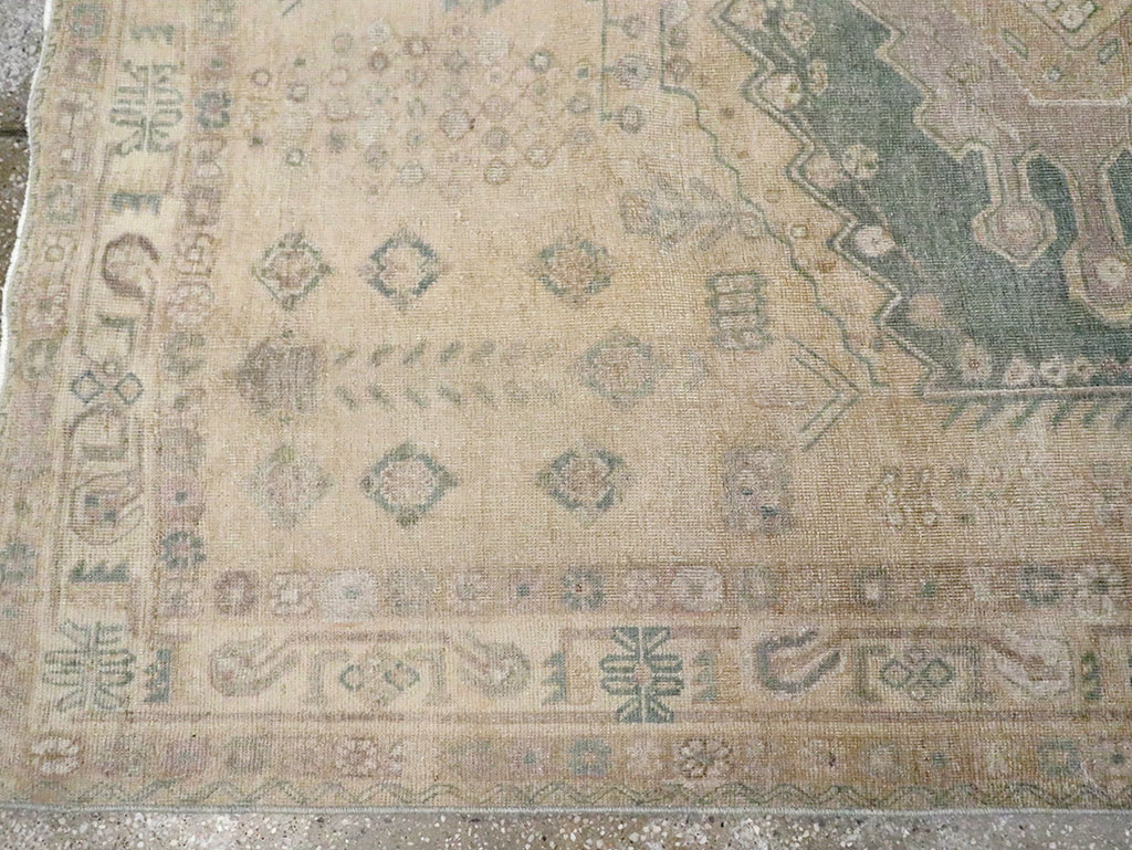 Vintage Persian Shiraz Square Accent Rug, No.30012 - Galerie Shabab