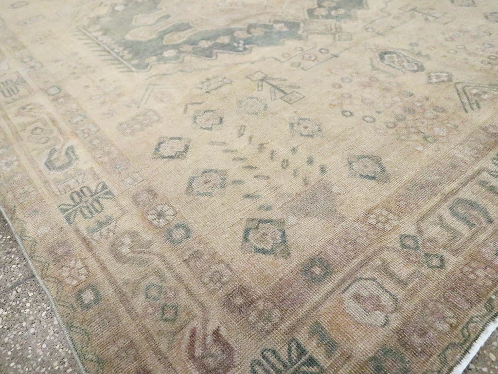 Vintage Persian Shiraz Square Accent Rug, No.30012 - Galerie Shabab