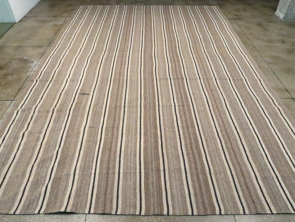 Modern Turkish Oversize Flatweave, No.30019 - Galerie Shabab