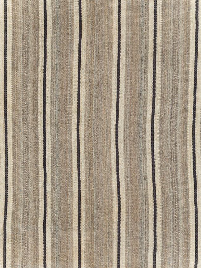 Modern Persian Flatweave Kilim Room Size Carpet, No.30024 - Galerie Shabab