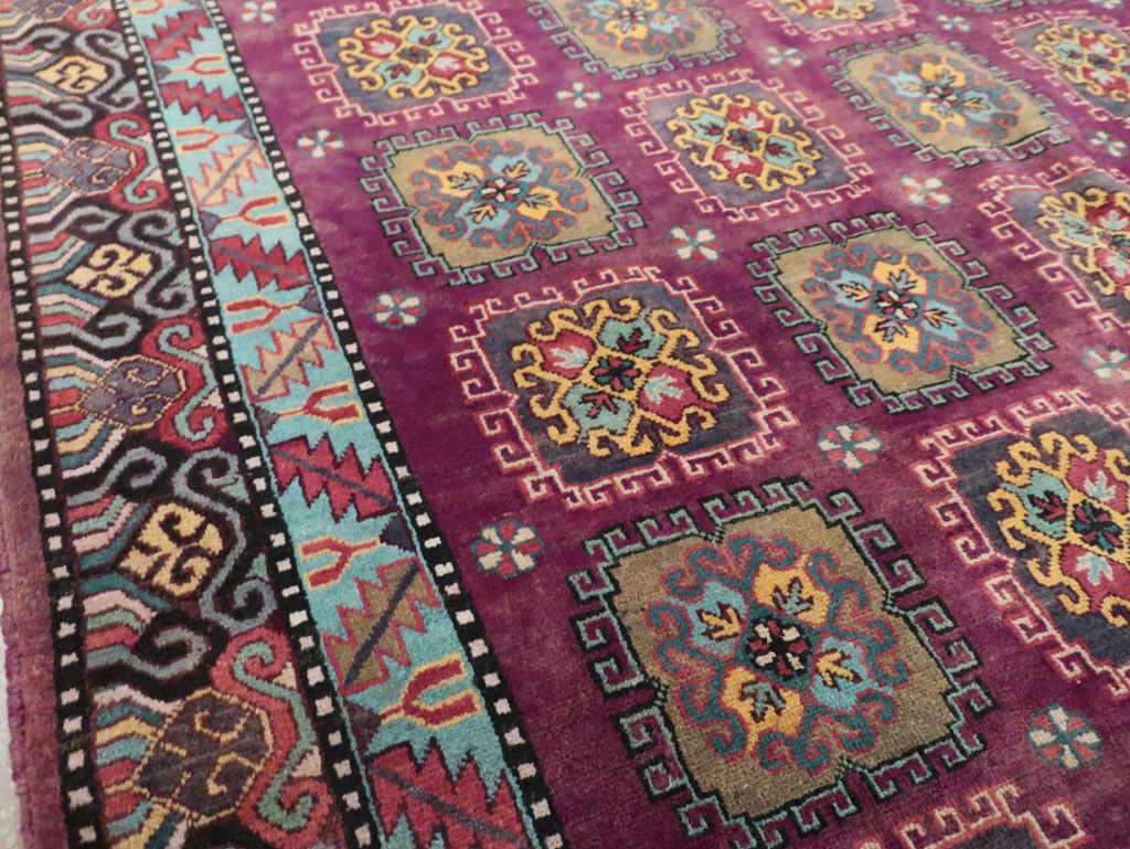 Vintage East Turkestan Khotan Accent Rug, No.30027 - Galerie Shabab